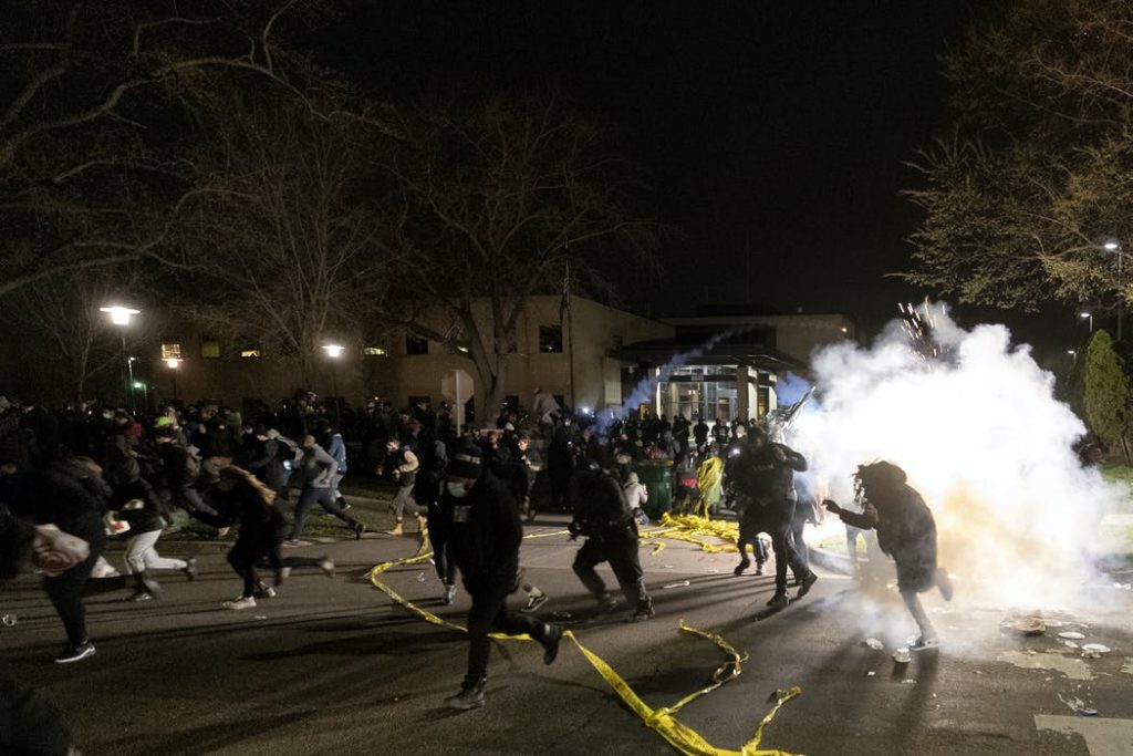 Violence flares after Brooklyn Center police fatally shoot man, 20, inflaming tensions during the Derek Chauvin trial