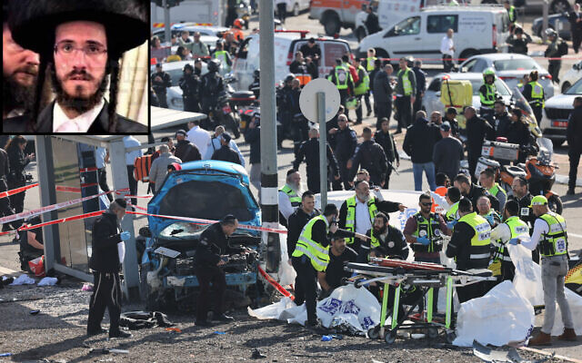 Two killed in Jerusalem terror ramming, including 6-year-old boy; driver shot dead