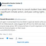 AOC maintained up to $50K in student loan debt while calling for its cancelation, disclosures show