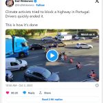 Portuguese drivers take matters into their own hands with climate activists: Show ‘how it’s done’