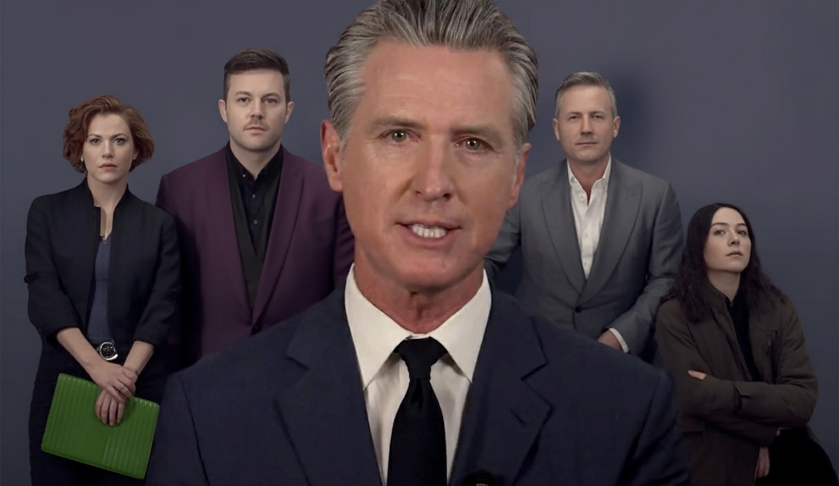 Gavin Newsom declares ‘democracy’ at stake in battle with Trump over Los Angeles